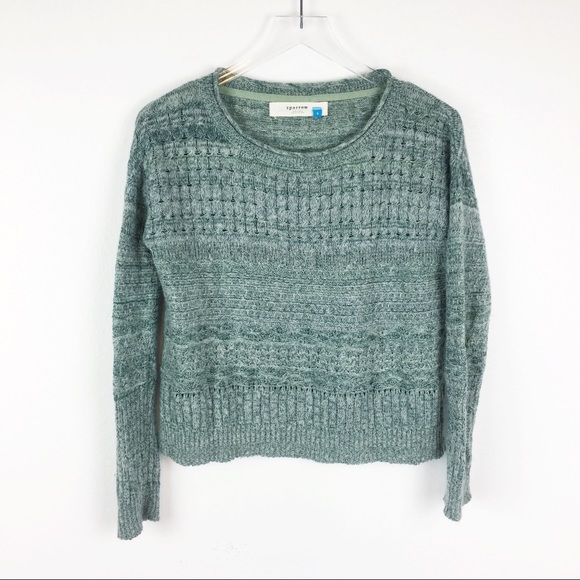 Anthropologie Tops - Anthropologie Sparrow Crop Sweater Cashmere Wool
